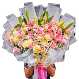Bouquet Rose Lily Luxury Big