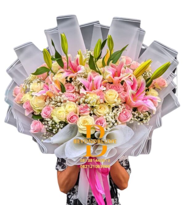 Bouquet Rose Lily Luxury Big