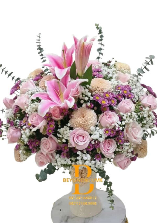Vas Flowers Rose Mix Carolie