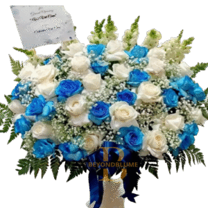 Vas Flowers White Ocean