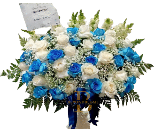 Vas Flowers White Ocean
