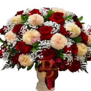 Vas Flowers Rose Red Peach