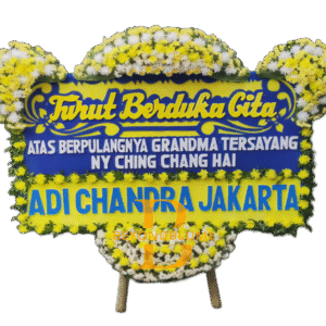 Bunga Papan Duka Cita Yellow Carolus