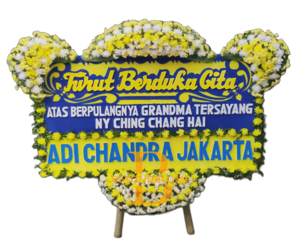 Bunga Papan Duka Cita Yellow Carolus