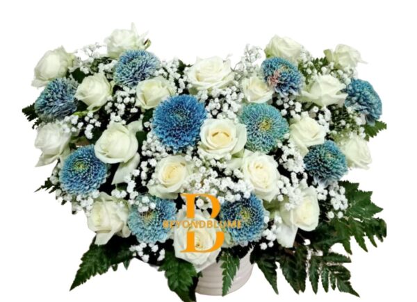 Vas Flowers Blue Ocean