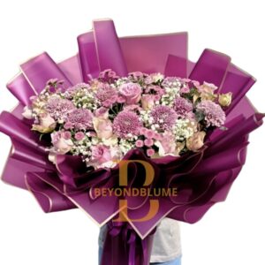 Bouquet Rose Purple Luxury