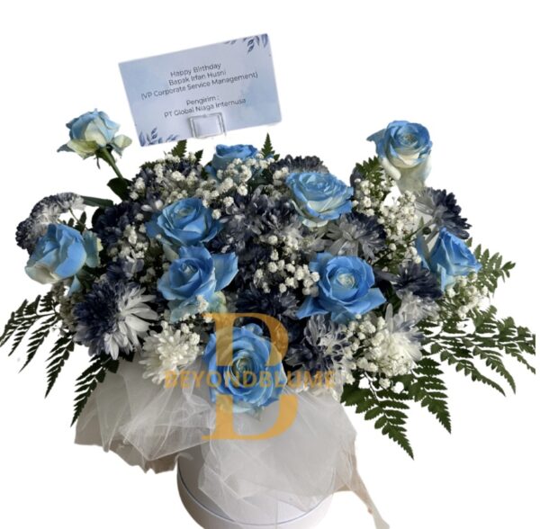 Bloom Box Blue Navy Ocean